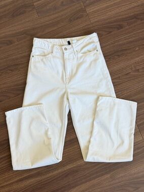 Classic white High-Rise Straight Jeans